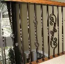 Double Twist  Bar for wrought iron gate 16x16mm H 1000mm long.webp