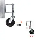[WH700] Jockey Wheel with Spring Swing Gate Supporter 100mm Dia for Gate Max 57 kg.webp