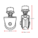 Steel Sliding Gate 360 Turn Wheel Y Groove 60mm External double bearing (1).webp