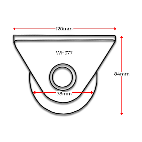 Sliding Gate Wheel U Groove 80mm External Double bearing.webp
