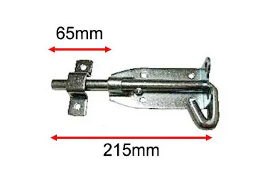 [FK160] Slide Padbolt 215 mm - 45mm Long Shoot.webp