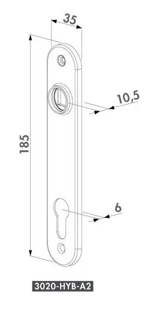 Stainless Steel Cover Shield for Insert Lock  Locinox.webp