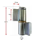 Heavy Duty Spring Loaded slam latch-slam catch Lock with 20mm Weld on hinges.webp