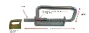 Heavy Duty Spring Loaded slam latch-slam catch Lock with 20mm Weld on hinges.webp