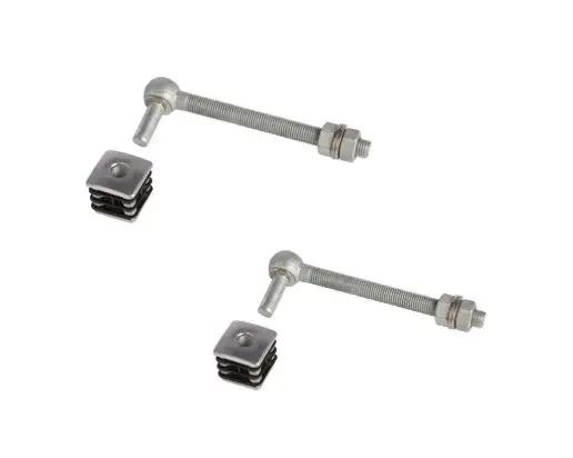 [HN464] Locinox Aluminium Light Gate Hinges - 50x50mm Frame - Pair.webp