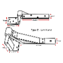 Swing Gate Rising Hinge or Up Hill Hinge Type B  Left hand Side.webp