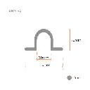 Swing Gate Hot Dip Galvanized Pipe Hinge Strap (Loose Fit, 20NB) - Strap Part Only.webp