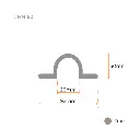 Swing Gate Hot Dip Galvanized Pipe Hinge Strap (Loose Fit, 20NB) - Strap Part Only (2).webp