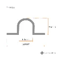 Swing Gate Hot Dip Galvanized Pipe Hinge Strap (Loose Fit, 50NB, Diamond Hole) - Strap Part Only.webp