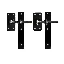 [SPH630] Timber Strap Hinge Vertical Strap - upto 250 kgs Timber Gates - Powder Coated - Satin Black  Part Number - SPH630  -  $275.00 pair - Steel - Zinc Plated - Powder Coated Black.webp
