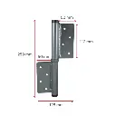 Left Handed - Heavy Duty Screw on Self Closing Hinge - Pair.webp