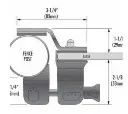 Side Pull Latch - Magnetic - 50mm Round Post to Glass -Lockable (1).webp