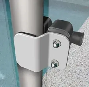 Side Pull Latch - Magnetic - 50mm Round Post to Glass -Lockable.webp