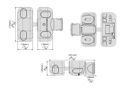 MagnaLatch MLSPS2 Side Pull Magnetic Gate Lock General Purpose Pool Safety with Key.webp