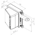 Gatemaster Bolt on Lock Keyed access to fit 10-30mm Frames LH.webp