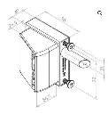 Bolt on Lock Keyed access to fit 40-60mm Frames LH.webp