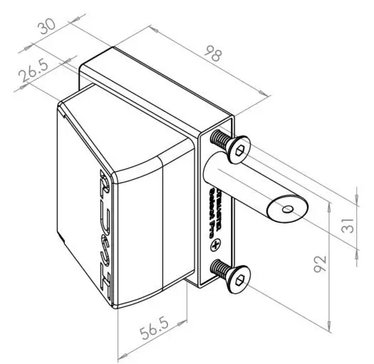 Push Exit Lock Digital Keypad to fit 10-30mm Frames LH (1).webp