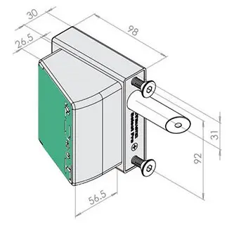 Gatemaster Push Exit Lock Digital Keypad to fit 10-30mm Frames RH.webp
