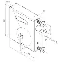 Swing Gate Bolt on Lock  Keylatch to fit  40-60mm Gate Frames.webp