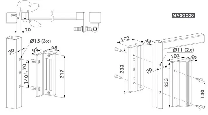 Locinox Electro Magnetic Lock 300Kg With Handle - Silver.webp