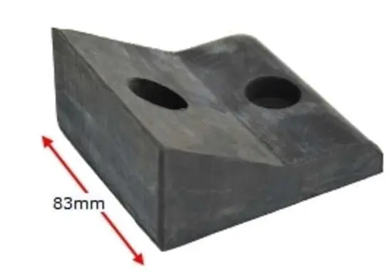 [GSRB954] Solid Rubber Ground Stop 45mm High.webp