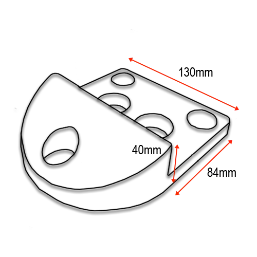 Swing Gate End Stopper- Rubber bolt down 40mm high.webp