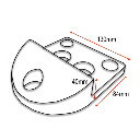Swing Gate End Stopper- Rubber bolt down 40mm high.webp