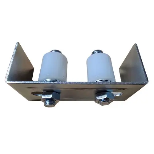 Sliding gate Top Guide Holder with 2 rollers 40x60mm..webp