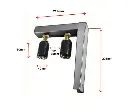 Sliding Gate Top Guide Holder 195x225mm with 2 rollers 40x60mm Max 75mm-.webp
