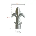 Aluminium Spear Top - Picket Fence Queen Female 16mm (2).webp