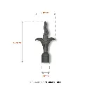 Aluminium Spear Top Fence-Picket Snake female 19 mm  (1).webp