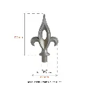 Aluminium Spear Top Fence - Picket Fence Victoria Male Round 16 mm .webp