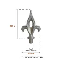 Aluminium Spear Top - Picket Fence Victoria Male 20mm Square.webp