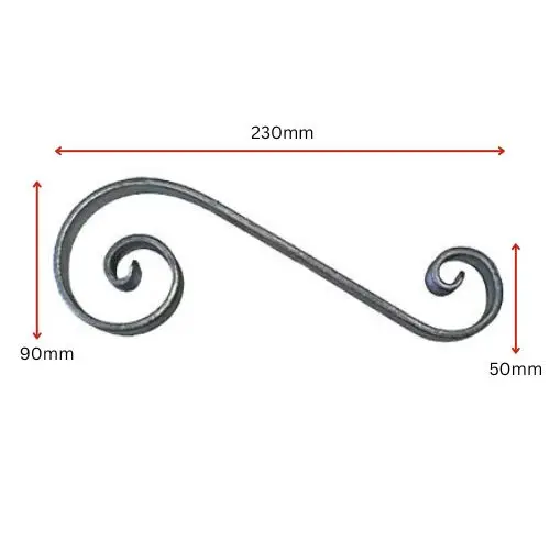 Single S Scroll 230x90x12x6mm.webp