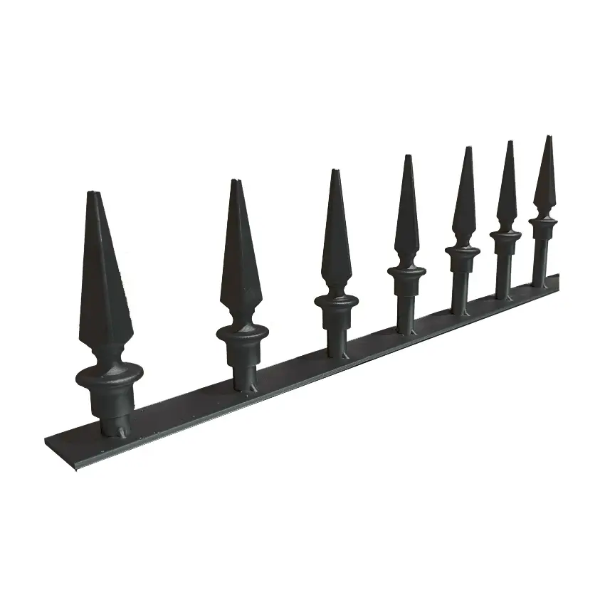 Black Spear Fencing Extension Screw on/Weld on : 150 (H) x 1000mm long