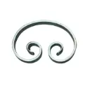 C Scroll 220x160x20 mm- Zinc Plated