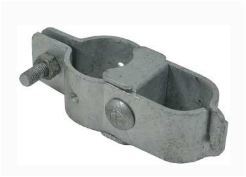 [HN052] Galvanised Round To Round Hinge - Two-Part, 40NB x 32NB (48x42mm) - Single