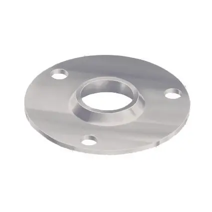 Circular Steel Base Plate Sleeve: 32NB / 42mm Round Post, 3 Holes