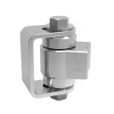 D&D Steel/Alum Combo BadAss Hinge - Zinc Finish, Up To 270kg - Single