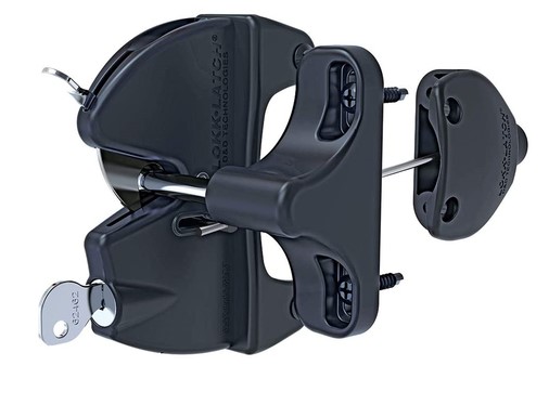 [FK420] D&D LokkLatch General Purpose Gate Latch- Black Lock, Double Sided (LLAAB)