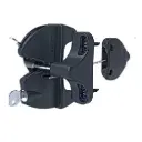 D&D LokkLatch General Purpose Gate Latch- Black Lock, Double Sided (LLAAB)