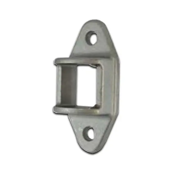 [BKRB512] Aluminium Fence Rail Bracket, 25x25mm Tube, Double Lug, 2 Hole