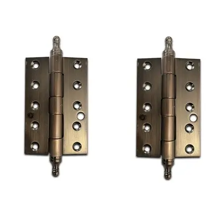 Stainless Steel Decorative Butt Hinges - 150x100x2.5mm, Rusted Finish - Pair