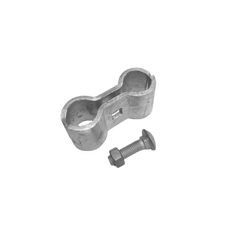 [HN096] Galvanised Round To Round Hinge - Stock Yard Clamp, 32NB x 32NB (42x42mm) - Single