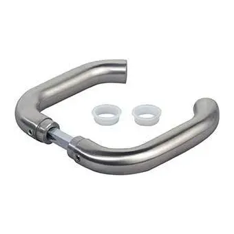 [MKLH318] Locinox Insert Mortice Lock Handle - 3006D - Aluminium in Satin Chrome Silver - Pair