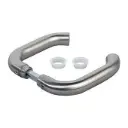 Locinox Insert Mortice Lock Handle - 3006D - Aluminium in Satin Chrome Silver - Pair