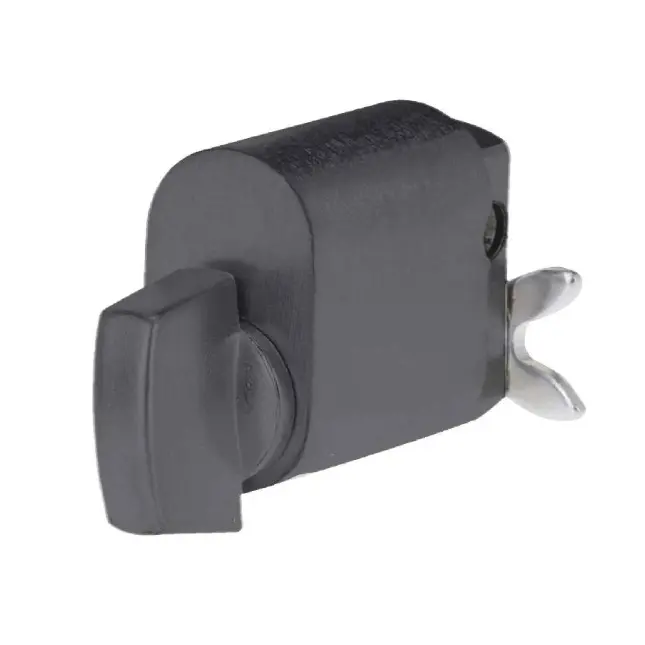 [KB359] Oval Key Barrel, 35mm Half Cylinder, Turn Snib - BLACK