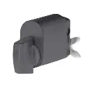 Oval Key Barrel, 35mm Half Cylinder, Turn Snib - BLACK