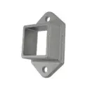 Aluminium Fence Rail Bracket, 50x50mm Tube, Double Lug, 2 Hole (Woodland Grey)