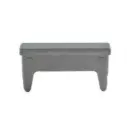 Aluminium Rectangular End Cap Tube Insert 50x10mm (1.2mm wall thickness)